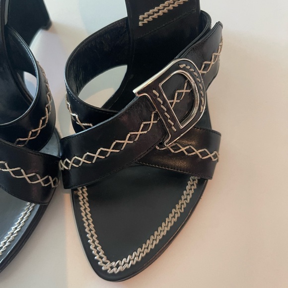 Dior Vintage Black Wedge Heel - Picture 3 of 7